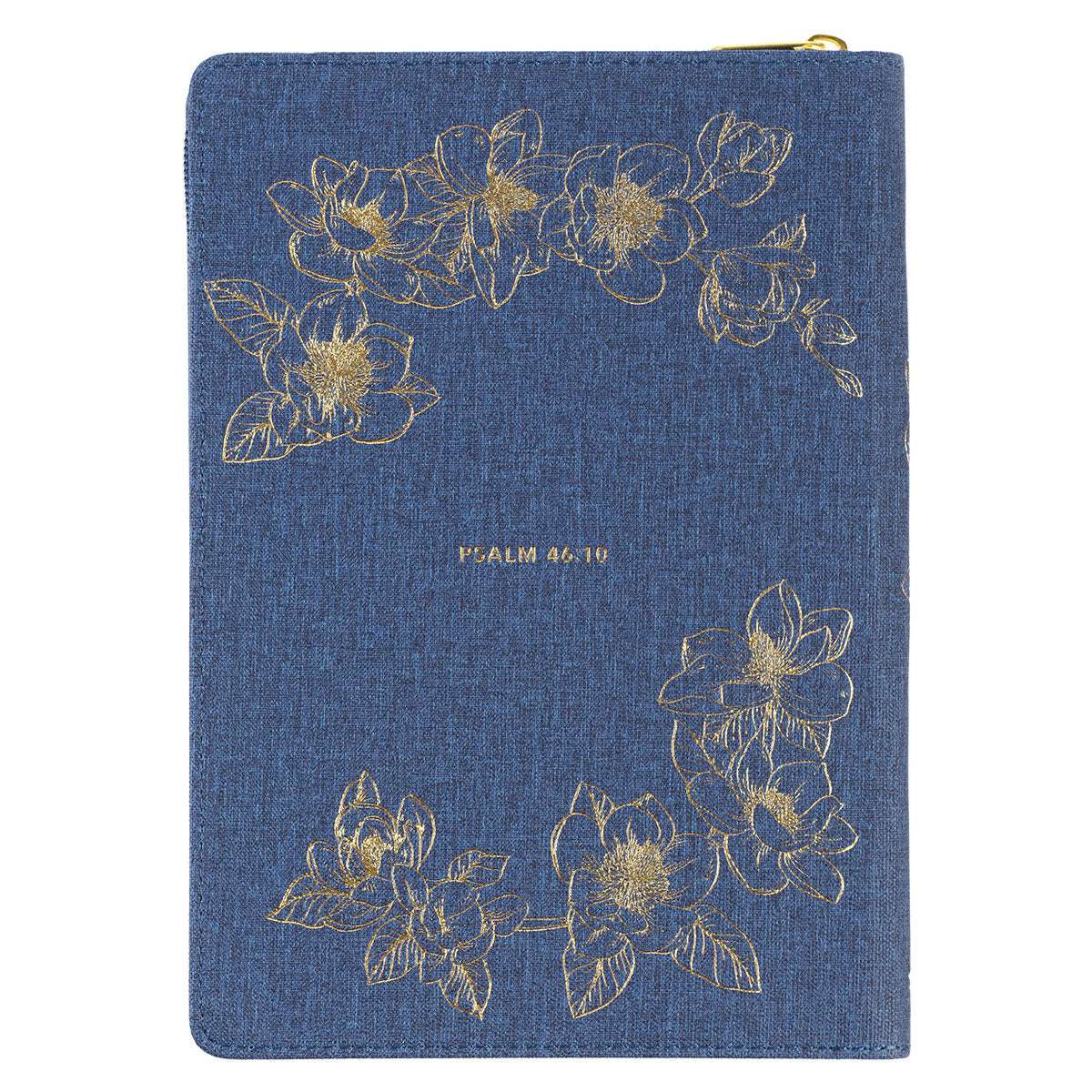 Be Still And Know (Faux Leather Journal With Zipped Closure)