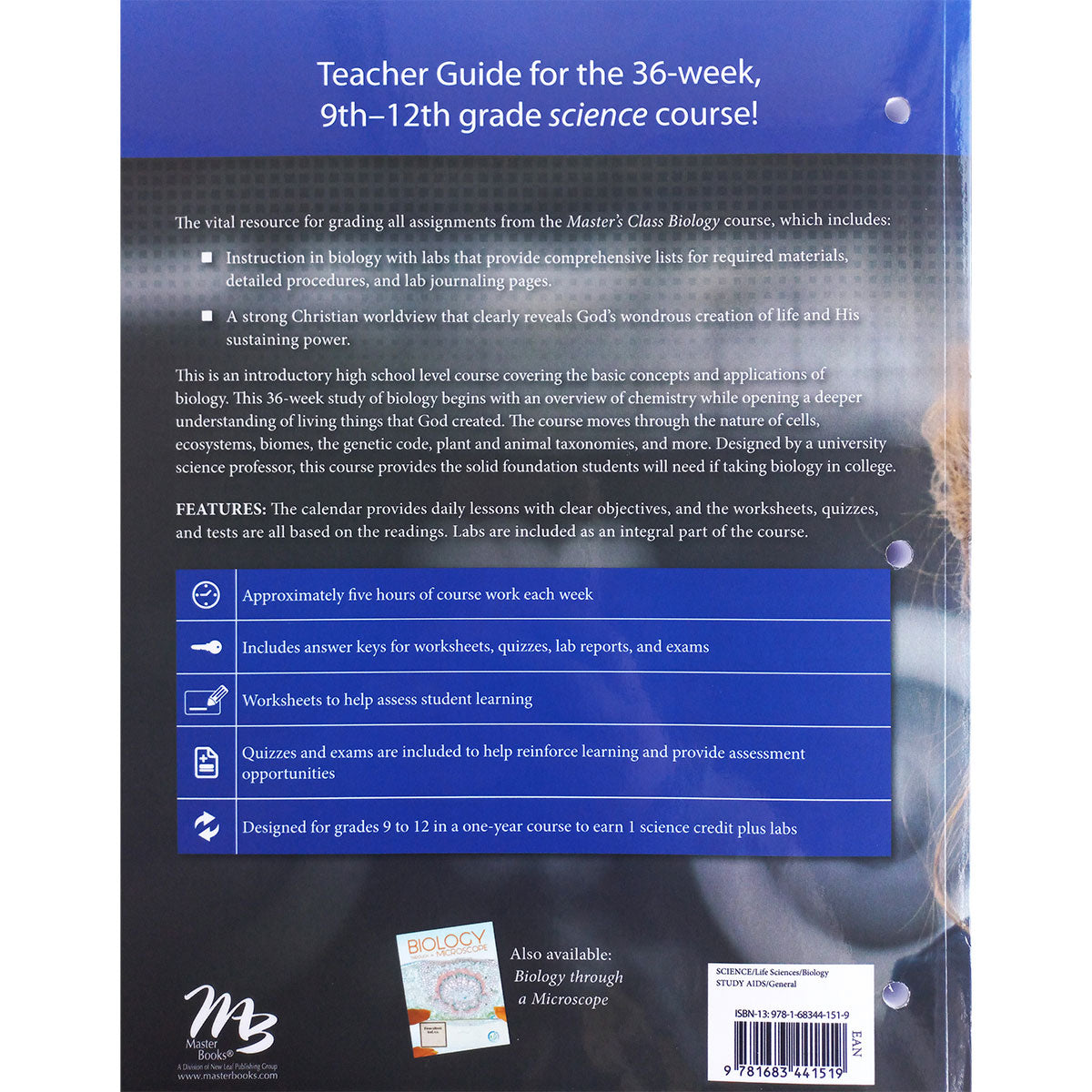 Biology: Masters Class Grade 9 - 12 Teachers Guide (Paperback)