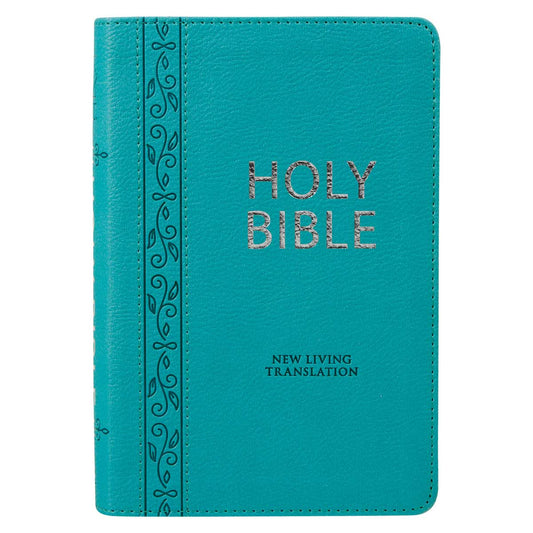 NLT Teal Faux Leather Flexcover Compact Bible