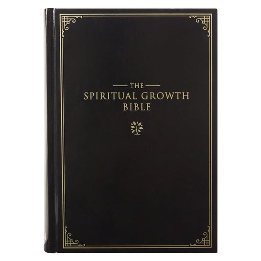 NLT The Spiritual Growth Bible Black Hardcover