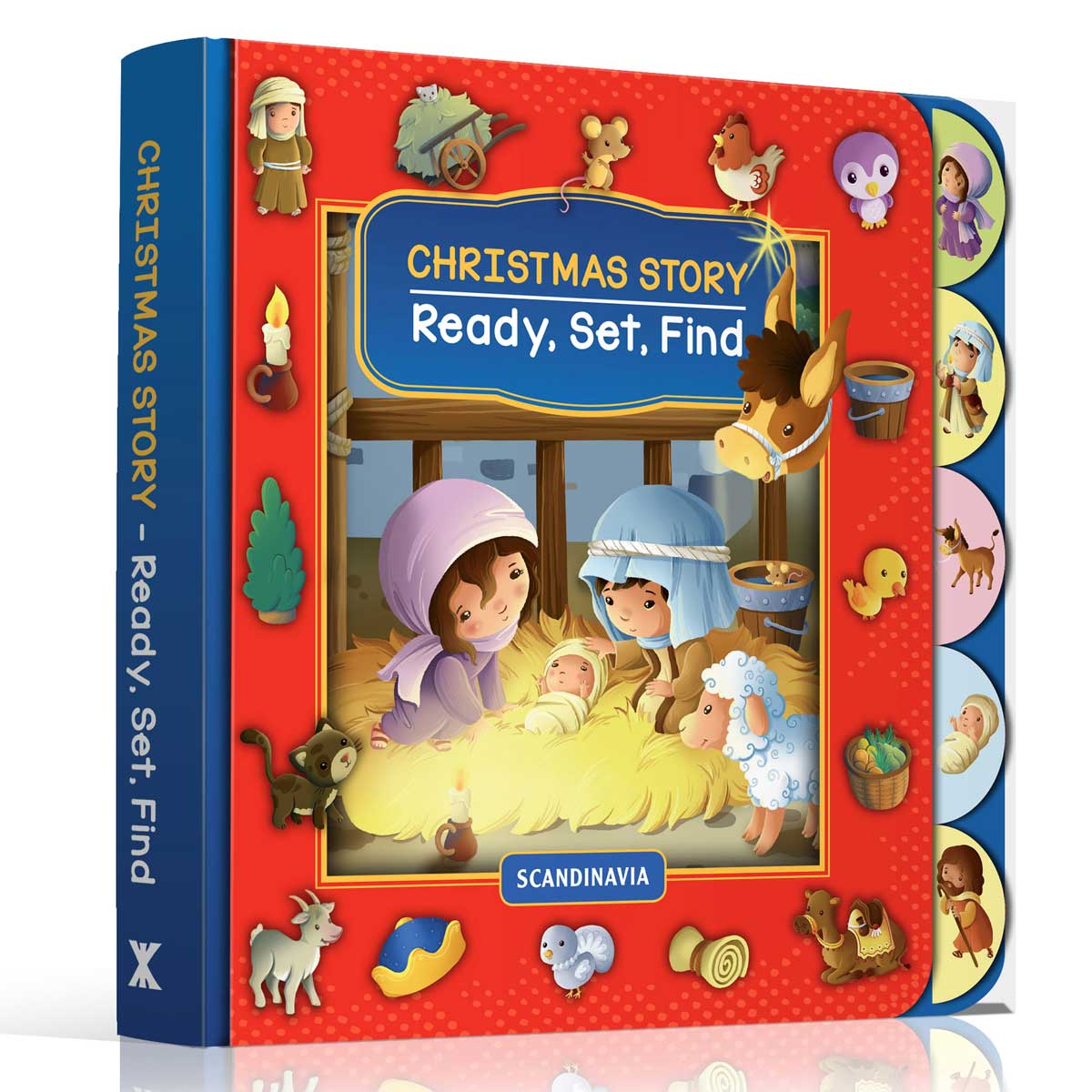 Christmas Story - Ready, Set, Find (Board Book)